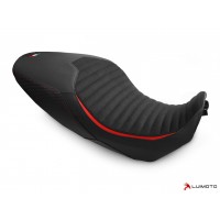 LUIMOTO Classic Sport Edition Rider Seat Cover for the DUCATI DIAVEL 1260 (2019+) - Low Seat